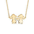 Colliers sur Artemare : Collier en vermeil passive fille/fille 40+4cm