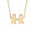 Collier en vermeil passive garcon/garcon 40+4cm