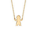 Collier en vermeil passive garcon 40+4cm