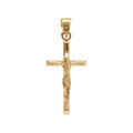 Pendentifs sur Artemare : Pendentif en vermeil J&eacute;sus Christ sur croix - 20mm x 10mm