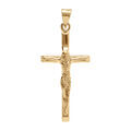 Pendentifs sur Artemare : Pendentif en vermeil J&eacute;sus Christ sur croix - 22mm x 12mm