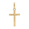 Pendentif en vermeil J&eacute;sus Christ sur croix - petit mod&egrave;le
