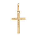 Pendentifs sur Artemare : Pendentif en vermeil J&eacute;sus Christ sur croix - petit mod&egrave;le