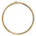 Bracelets sur Artemare : Bracelet jonc en vermeil massif fil 3mm diam&egrave;tre 62 non articul&eacute; avec mousqueton pour charms (kit 4)
