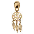 Charms coulissant en vermeil suspendu attrape reves