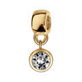 Bracelets sur Artemare : Charms coulissant en vermeil suspendu oxyde blanc serti clos