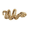Charms coulissant en vermeil serpent enroul&eacute; avec &eacute;cailles