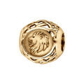 Charms coulissant en vermeil zodiaque lion Artemare