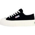 Baskets basses Superga Basket &agrave; Lacets 2631 Stripe Platform Noir Grenoble