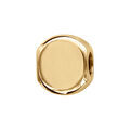 Charms coulissant en vermeil rond 10mm lisse moderne &agrave; graver Artemare