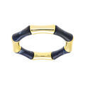 Bracelet extensible galb&eacute; bleu et dor&eacute; Artemare