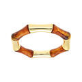 Bracelet extensible galb&eacute; ambre et dor&eacute; Artemare