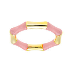Bracelet extensible galb&eacute; rose et dor&eacute;