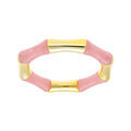 Bracelet extensible galb&eacute; rose et dor&eacute;