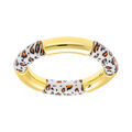Bracelet extensible leopard et dor&eacute;