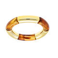 Bracelets sur Artemare : Bracelet extensible couleur ambre et dor&eacute;