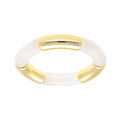Bracelets sur Artemare : Bracelet extensible blanc et dor&eacute;