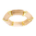 Bracelets sur Artemare : Bracelet extensible beige &agrave; inserts dor&eacute;s