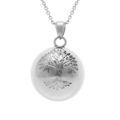 Collier en acier bola de grossesse rond 21mm arbre de vie - 90+20cm Artemare