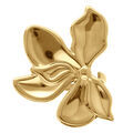Bagues sur Artemare : Bague en acier dor&eacute; fleur - 40mm ajustable