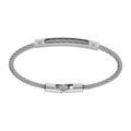 Bracelets sur Artemare : Bracelet en acier et c&acirc;ble gris