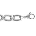 Chaine sur Artemare : Bracelet en acier maille rectangulaire 1- 8+3cm