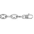 Chaine sur Artemare : Bracelet en acier maille marine satin&eacute; - 19+3cm