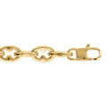 Chaine sur Artemare : Bracelet en acier dor&eacute; maille marine - 19+3cm