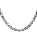 Chaine sur Artemare : Collier en acier maille aspect torsade - 51+5cm