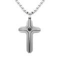 Collier en acier croix 25mm un oxyde bleu - 45+6cm Artemare