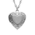 Colliers sur Artemare : Collier en acier avec pendentif cassolette coeur - 45+10cm