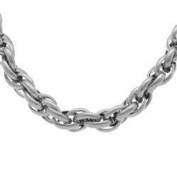 Collier en acier maille 7mm - 40+5cm