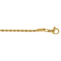 Chaine sur Artemare : Cha&icirc;ne cheville en acier dor&eacute; cha&icirc;ne corde - 20+5cm
