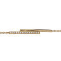 Bracelets sur Artemare : Bracelet en vermeil batons d'oxydes blancs sertis - 16+2cm
