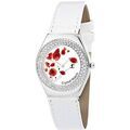 Femmes sur Grenoble : Montre Sc Crystal MF316-COQUELICOT-BRACELET006-BLANC
