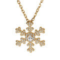 Colliers sur Artemare : Collier en vermeil flocon de neige - 42+3cm