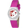 Montre Sc Crystal MF316-COQUELICOT+BRACELET006-FUSHIA