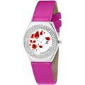 Montre Sc Crystal MF316-COQUELICOT+BRACELET006-FUSHIA