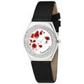 Femmes sur Grenoble : Montre Sc Crystal MF316-COQUELICOT+BRACELET006-NOIR
