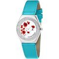 Femmes sur Grenoble : Montre Sc Crystal MF316-COQUELICOT+BRACELET006-BLEU