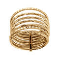 Bagues sur Artemare : Bague en vermeil semainier diamant&eacute;e
