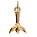 Pendentifs sur Artemare : Pendentif en vermeil trident camarguais et fer &agrave; cheval - dim 24 x 15 mm