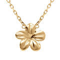 Colliers sur Artemare : Collier en plaqu&eacute; or fleur - 45cm