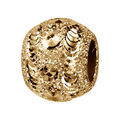 Charms coulissant en vermeil boule diamant&eacute;e givr&eacute;e - 10x5mm Artemare