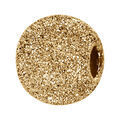 Charms coulissant en vermeil boule paillet&eacute;e - 10x5mm
