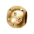 Bracelets sur Artemare : Charms coulissant envermeil boule satin&eacute;e et diament&eacute;e - 10x5mm