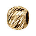Bracelets sur Artemare : Charms coulissant en vermeil boule diamant&eacute;e en biais - 10x5mm