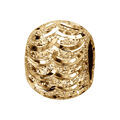 Bracelets sur Artemare : Charms coulissant en vermeil boule paillet&eacute;e vagues - 10x5mm