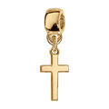 Charms coulissant en vermeil croix
