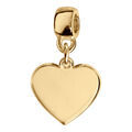 Bracelets sur Artemare : Charms coulissant en vermeil coeur &agrave; graver.